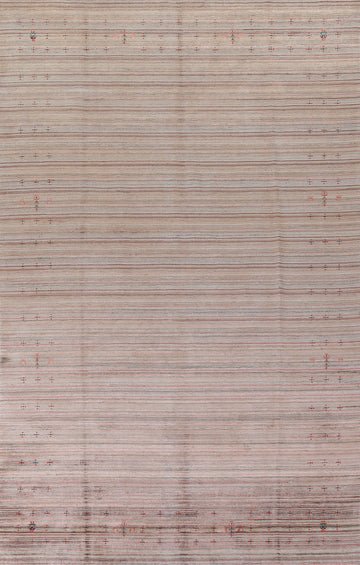 Striped Gabbeh Oriental Area Rug 8x12