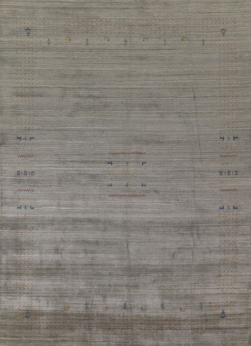 Tribal Wool Gabbeh Indian Area Rug 9x12