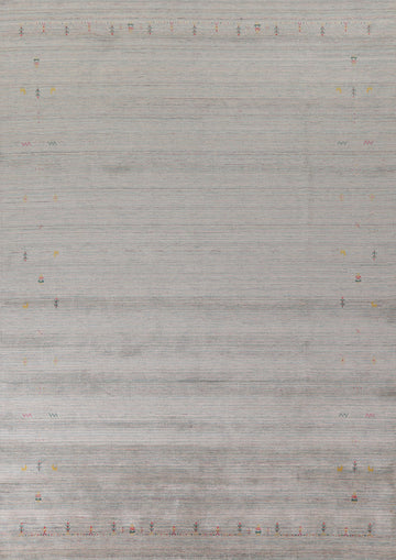 Striped Gabbeh Indian Area Rug 9x12