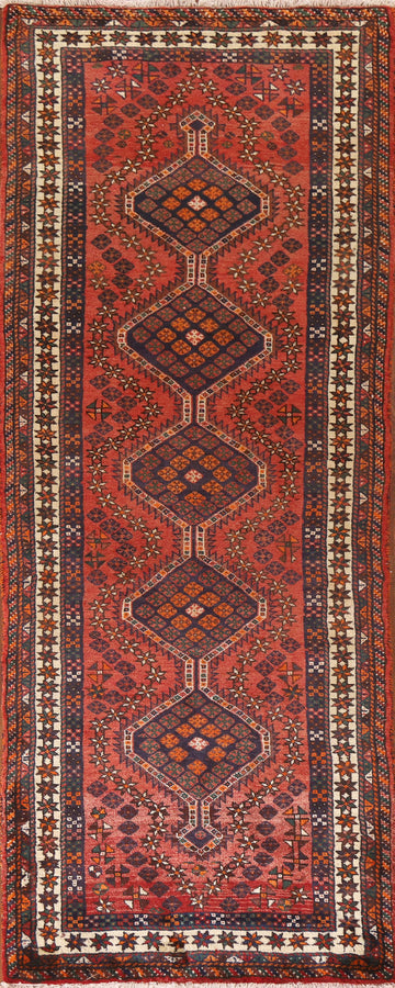 Handmade Wool Yalameh Persian Runner Rug 3x10