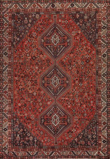 Tribal Wool Shiraz Persian Area Rug 7x10
