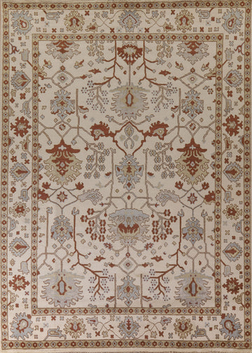 All-Over Floral Oushak Oriental Area Rug 9x12