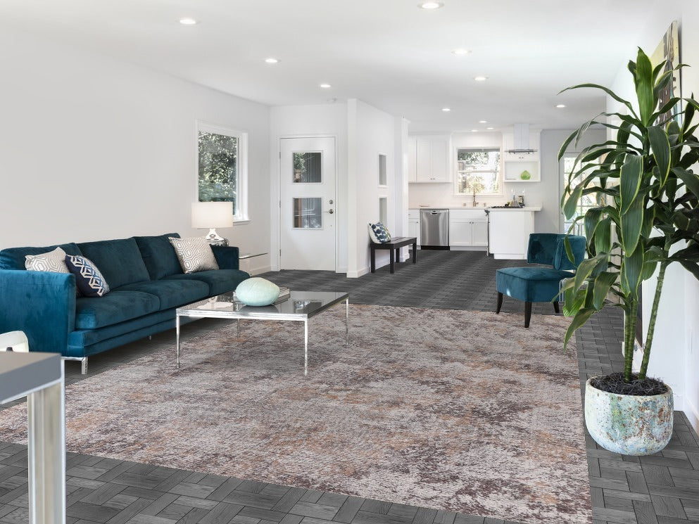 All-Over Modern Abstract Area Rug 8x11