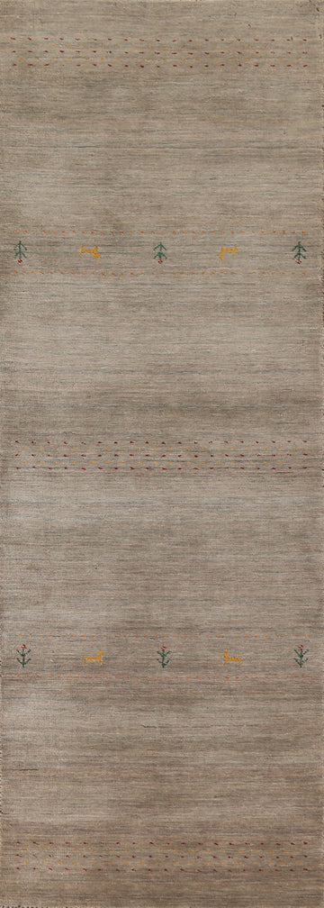 Tribal Gabbeh Indian Runner Rug 3x10