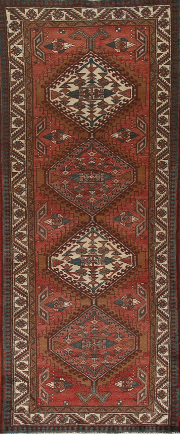 Vintage Ardebil Persian Runner Rug 3x9