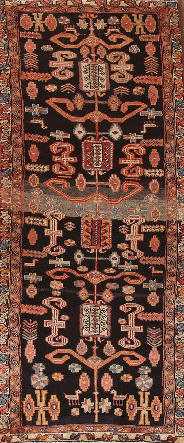 Vintage Tribal Meshkin Persian Runner Rug 3x9