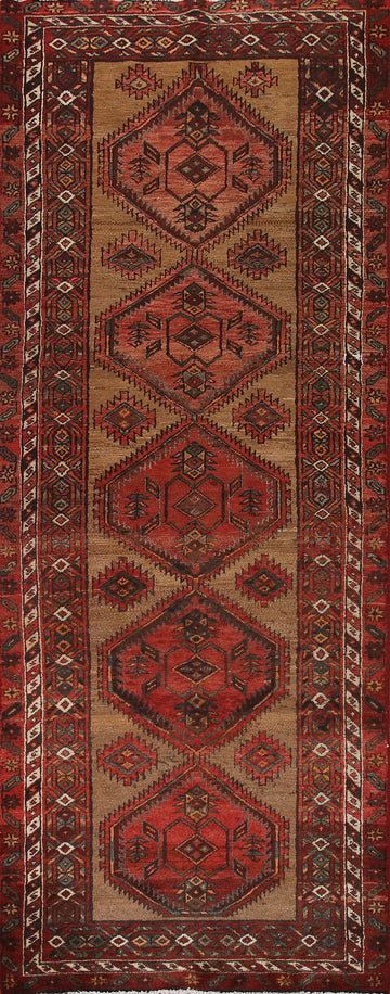 Handmade Ardebil Persian Runner Rug 4x11