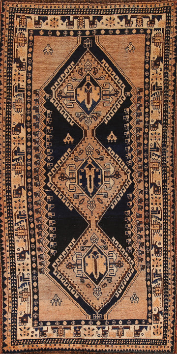 Vegetable Dye Qashqai Persian Rug 4x8