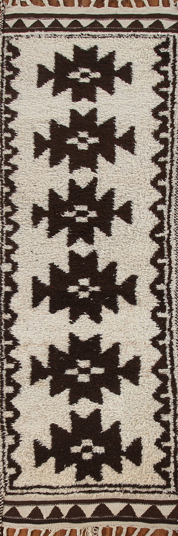 Natural Dye Kurdish Turkish Runner Rug 3x11