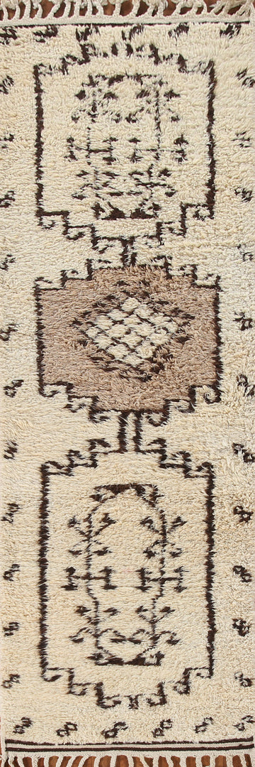 Natural Dye Kurdish Turkish Runner Rug 3x11