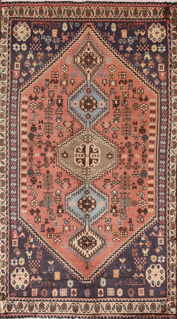 Tribal Geometric Abadeh Persian Runner Rug 2x5