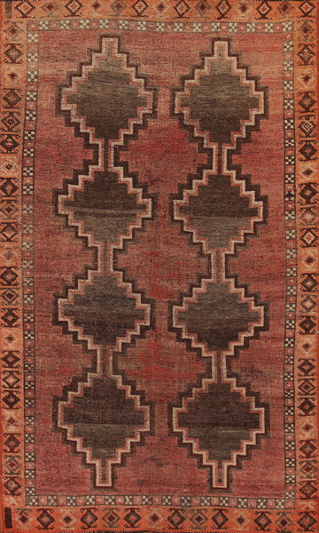 Antique Vegetable Dye Lori Persian Rug 4x7