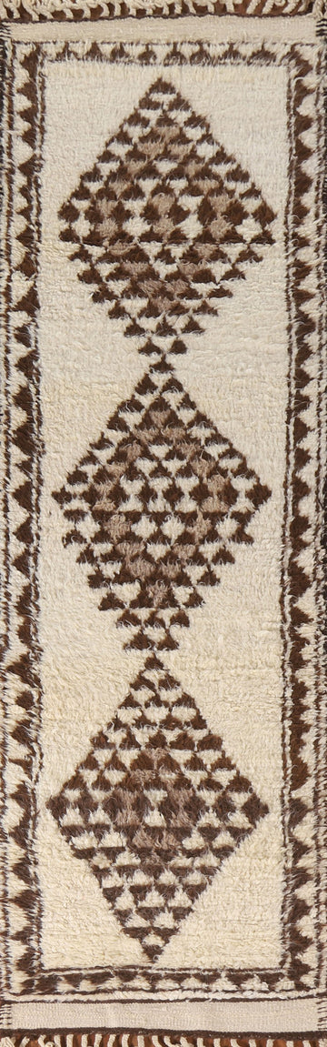 Natural Dye Anatolian Turkish Runner Rug 3x11