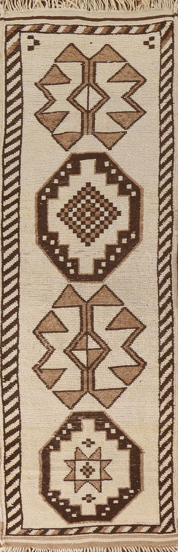 Natural Dye Anatolian Turkish Runner Rug 3x11
