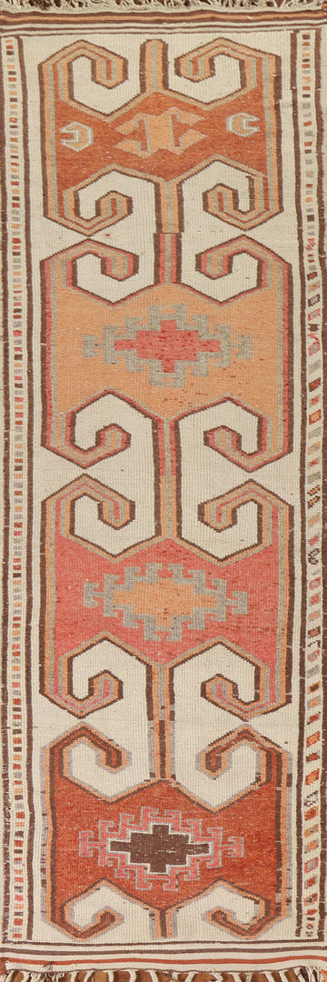 Turkish Anatolian Natural Dye Runner Rug 3x13