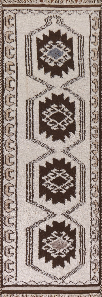 Natural Dye Anatolian Turkish Runner Rug 3x11