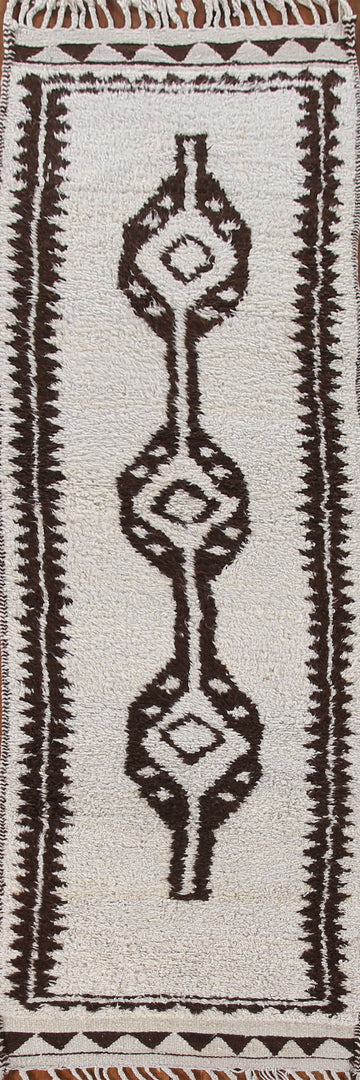 Plush Turkish Anatolian Wool Runner Rug 3x11