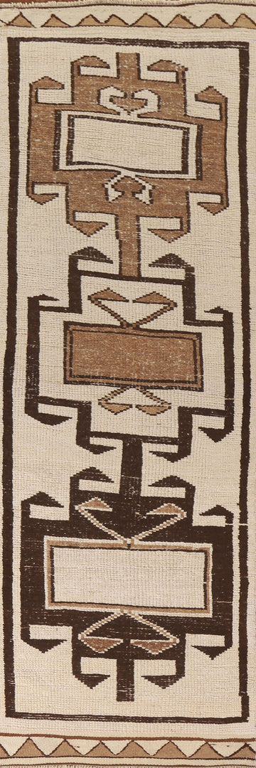 Vegetable Dye Anatolian Turkish Runner Rug 3x12