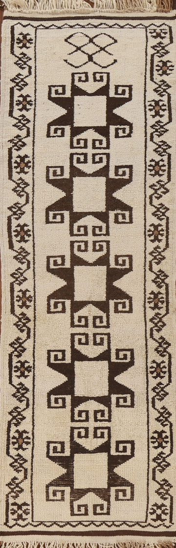 Natural Dye Anatolian Turkish Runner Rug 3x12