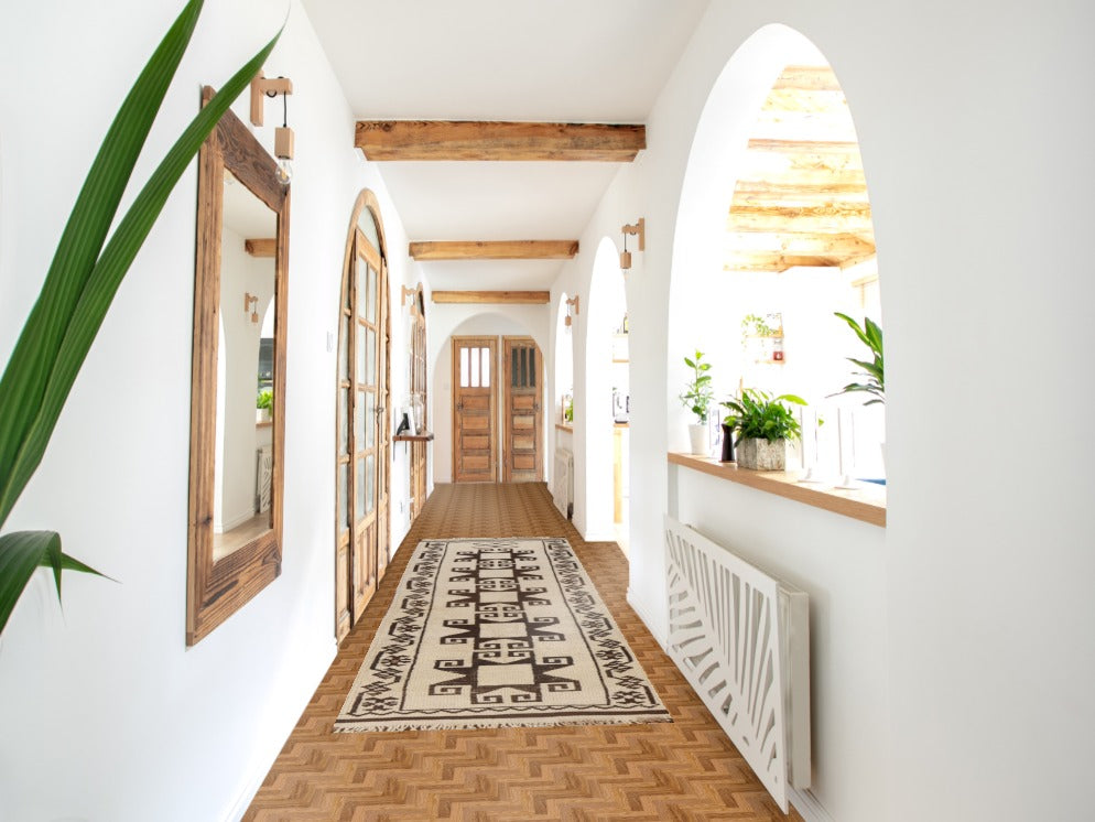 Natural Dye Anatolian Turkish Runner Rug 3x12