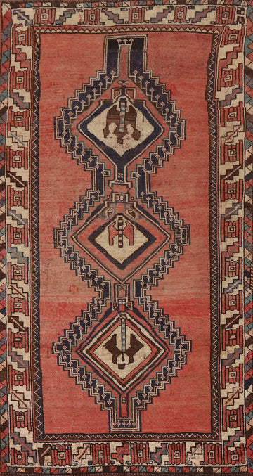 Vintage Wool Lori Persian Runner Rug 4x9