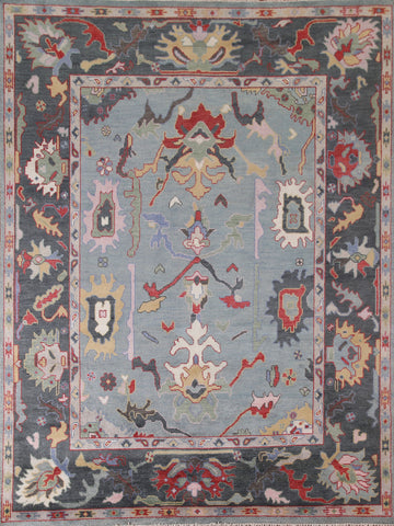 Blue Handmade Oushak Oriental Area Rug 8x10