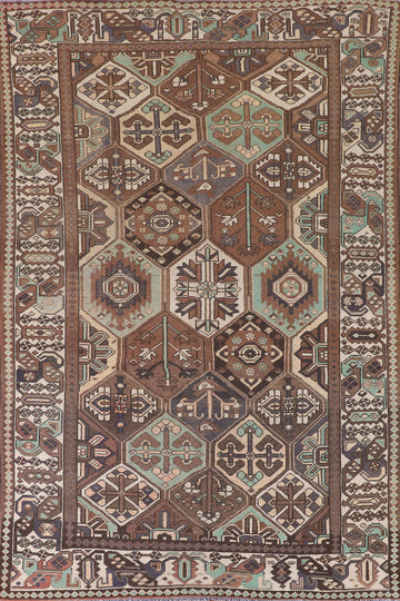 Geometric Bakhtiari Persian Area Rug 7x10