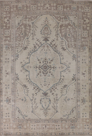 Distressed Tabriz Persian Area Rug 6x9