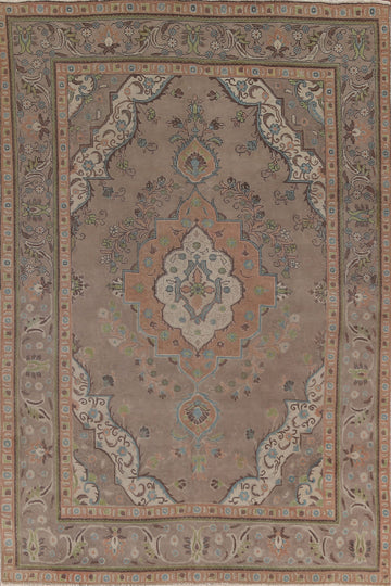 Over-Dyed Tabriz Persian Area Rug 7x11