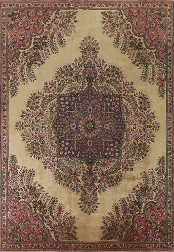Vintage Floral Tabriz Persian Area Rug 8x11