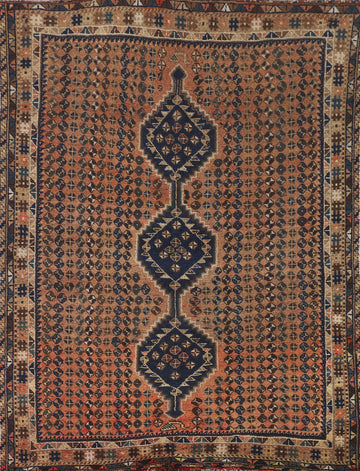 Geometric Shiraz Persian Rug 5x6