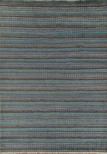 Striped Moroccan Oriental Area Rug 9x12