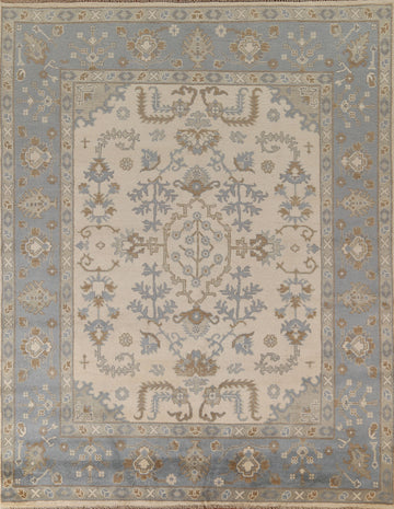 Beige/Blue Oushak Oriental Area Rug 8x10