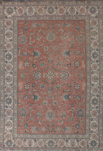 All-Over Floral Tabriz Persian Area Rug 8x11