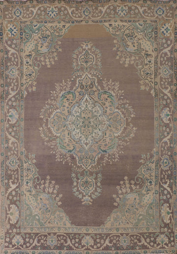 Distressed Tabriz Persian Area Rug 7x9