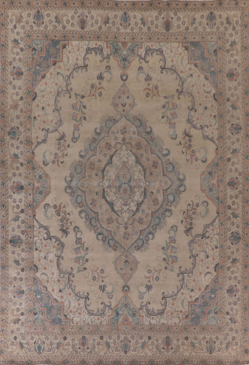 Handmade Wool Tabriz Persian Area Rug 10x13