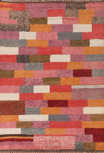All-Over Plush Moroccan Living Room Area Rug 8x11