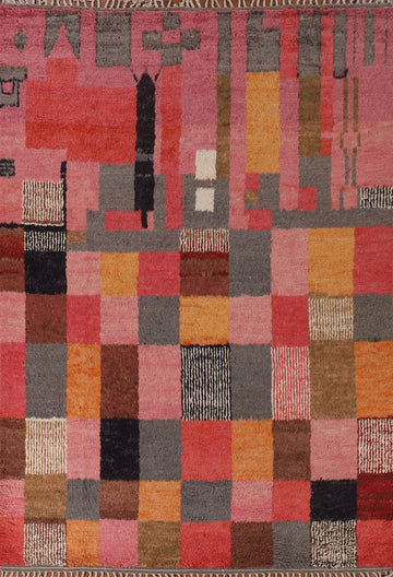 Checkered Moroccan Oriental Area Rug 8x10