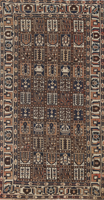 Garden Design Bakhtiari Persian Area Rug 5x10
