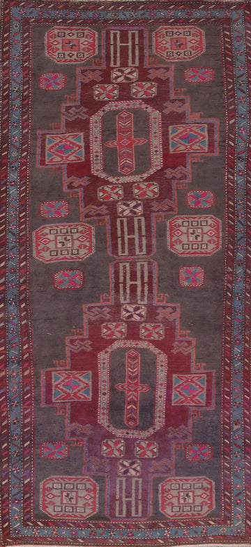 Over-Dyed Meshkin Persian Runner Rug 4x10