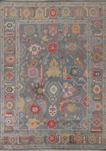 All-Over Floral Oushak Living Room Rug 8x10