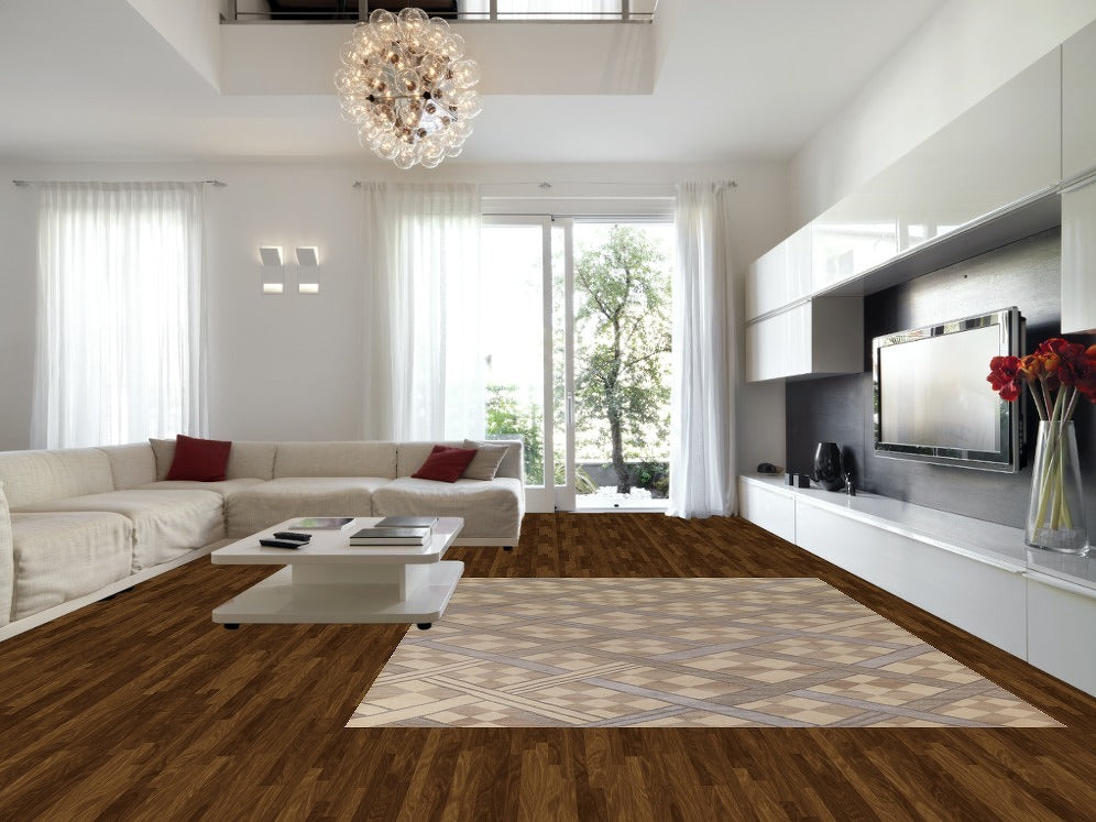 Indian Trellis Modern Area Rug 9x12