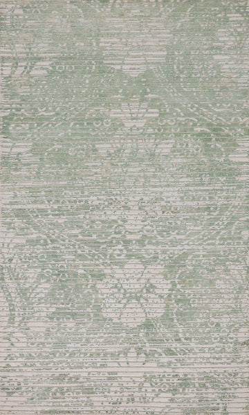 Striped Green Modern Abstract Rug 3x5