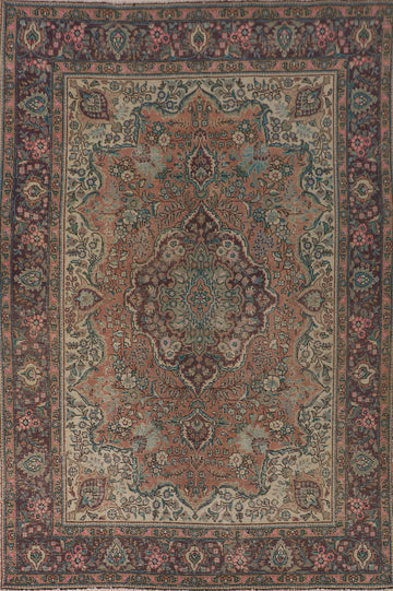 Handmade Wool Tabriz Persian Area Rug 6x9