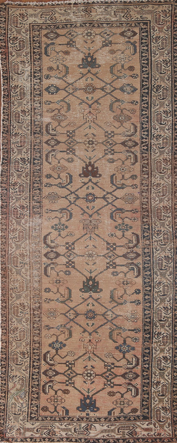 Geometric Hamedan Persian Runner Rug 3x10