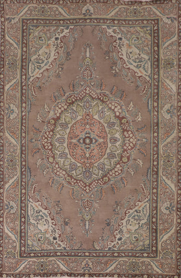 Vintage Wool Tabriz Persian Area Rug 7x10