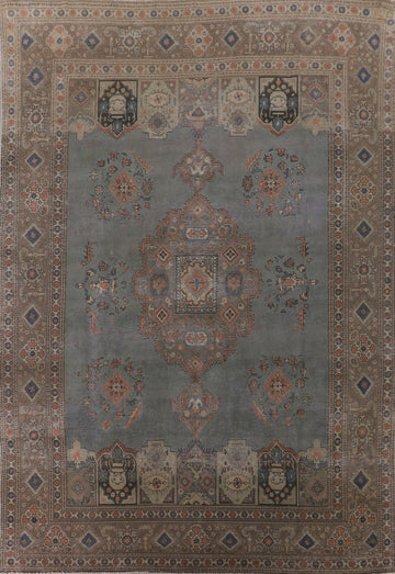 Over-Dyed Tabriz Persian Area Rug 9x13
