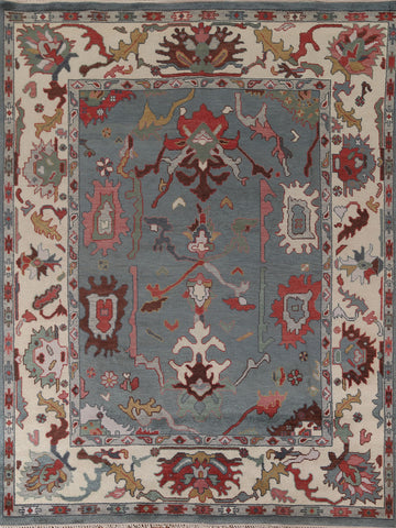 Handmade Blue Oushak Indian Area Rug 8x10