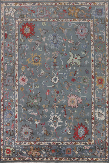 All-Over Floral Oushak Oriental Area Rug 9x12
