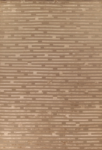 Striped Nepalese Modern Large Rug 10x14